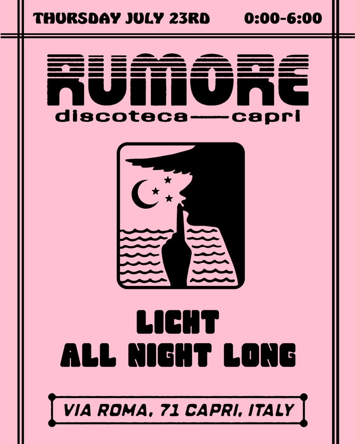 Rumore Season 26 Party N°25 W/ Licht