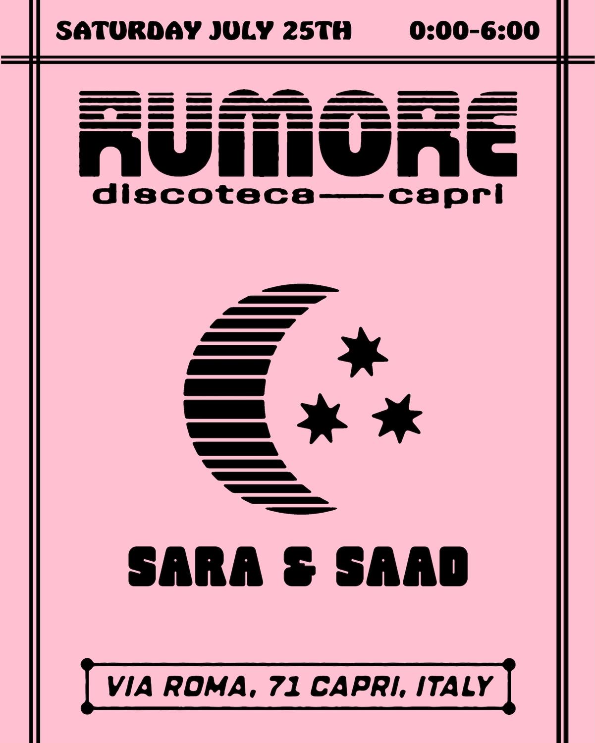 Rumore Season 26 Party N°27 W/ Sara & Saad