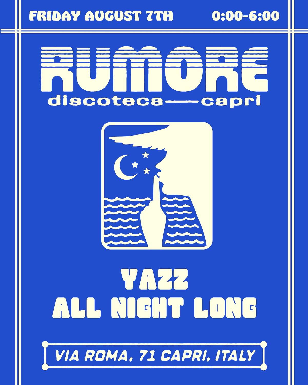 Rumore Season 26 Party N°32 W/ Yazz