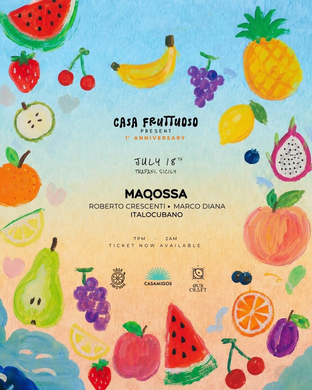 I Anniversary Casa Fruttuoso W Maqossa