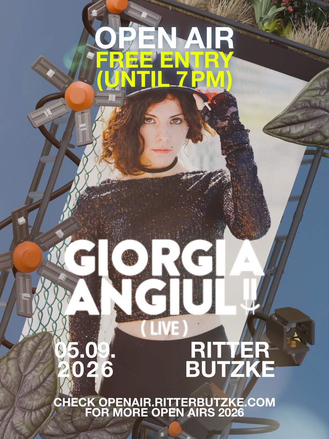 Giorgia Angiuli Live (Open Air) - Free Entry Until 7Pm