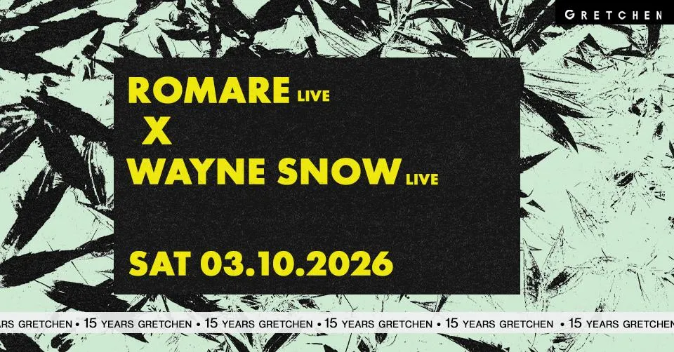 15 Years Gretchen: Romare + Wayne Snow *Live