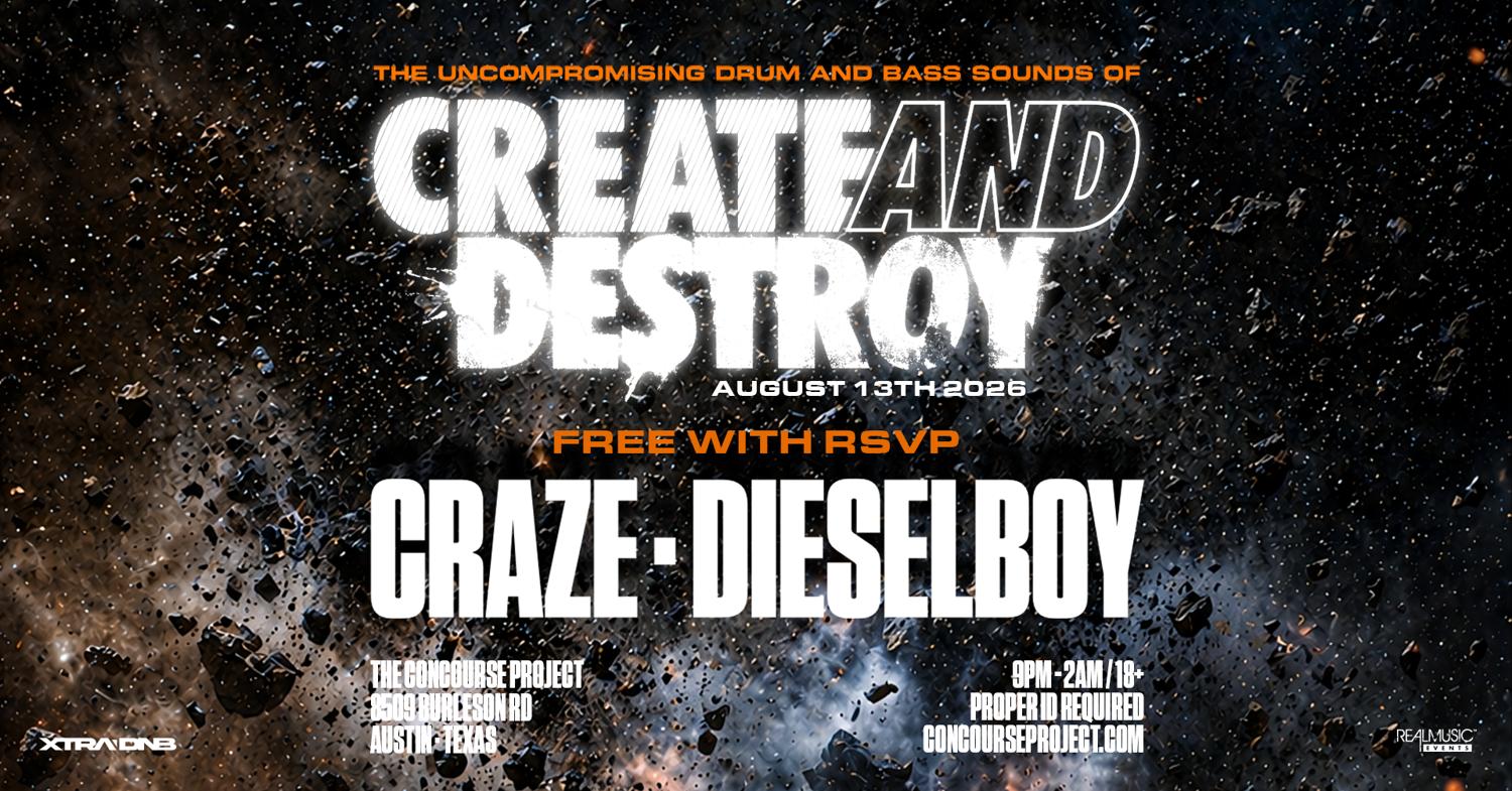 Free With Rsvp: Craze X Dieselboy