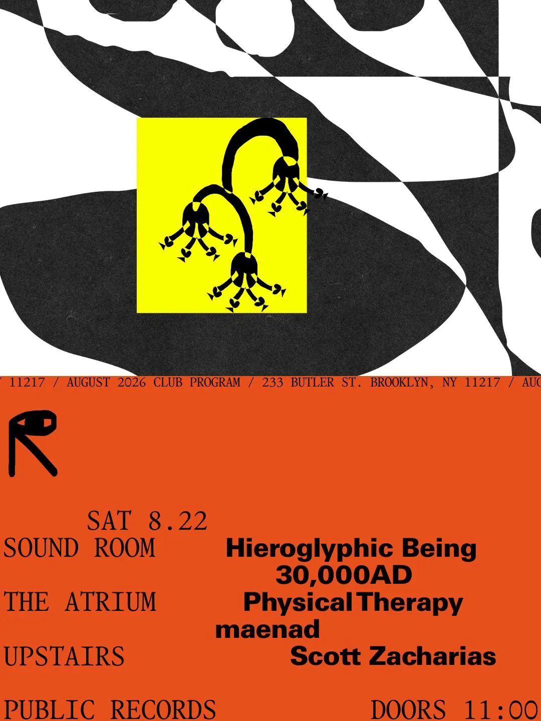 Hieroglyphic Being, 30,000Ad / Physical Therapy, Maenad / Scott Zacharias