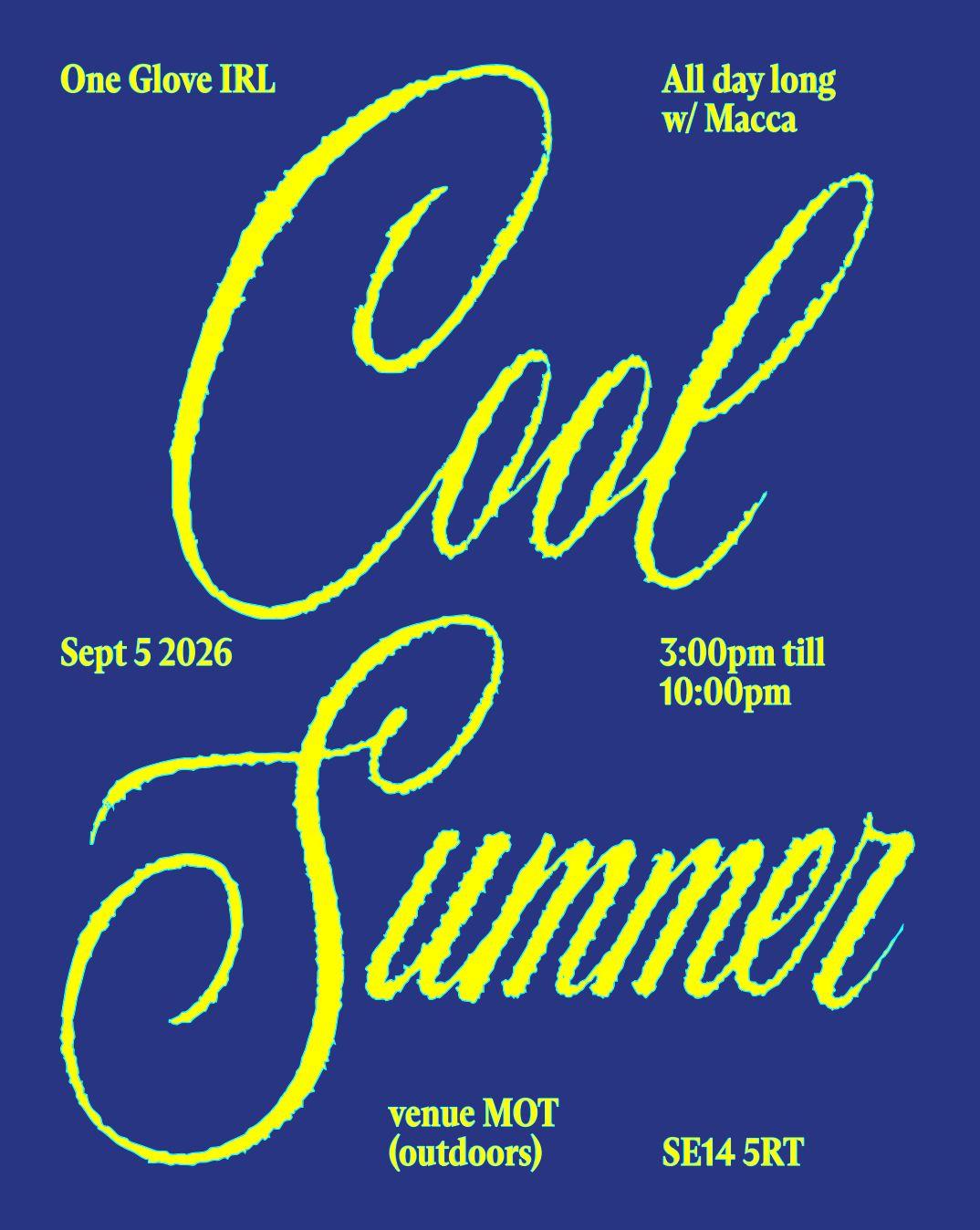 Cool Summer With Macca All Day Long - Outside At Venue Mot