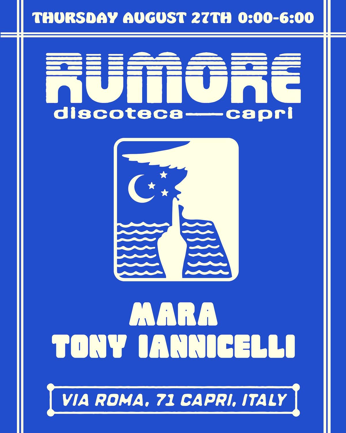Rumore Season 26 Party N°39 W/ Mara & Tony Iannicelli