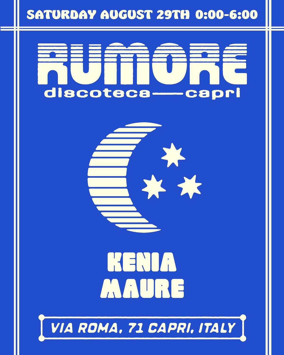 Rumore Season 26 Party N°41 W/ Kenia & Maure