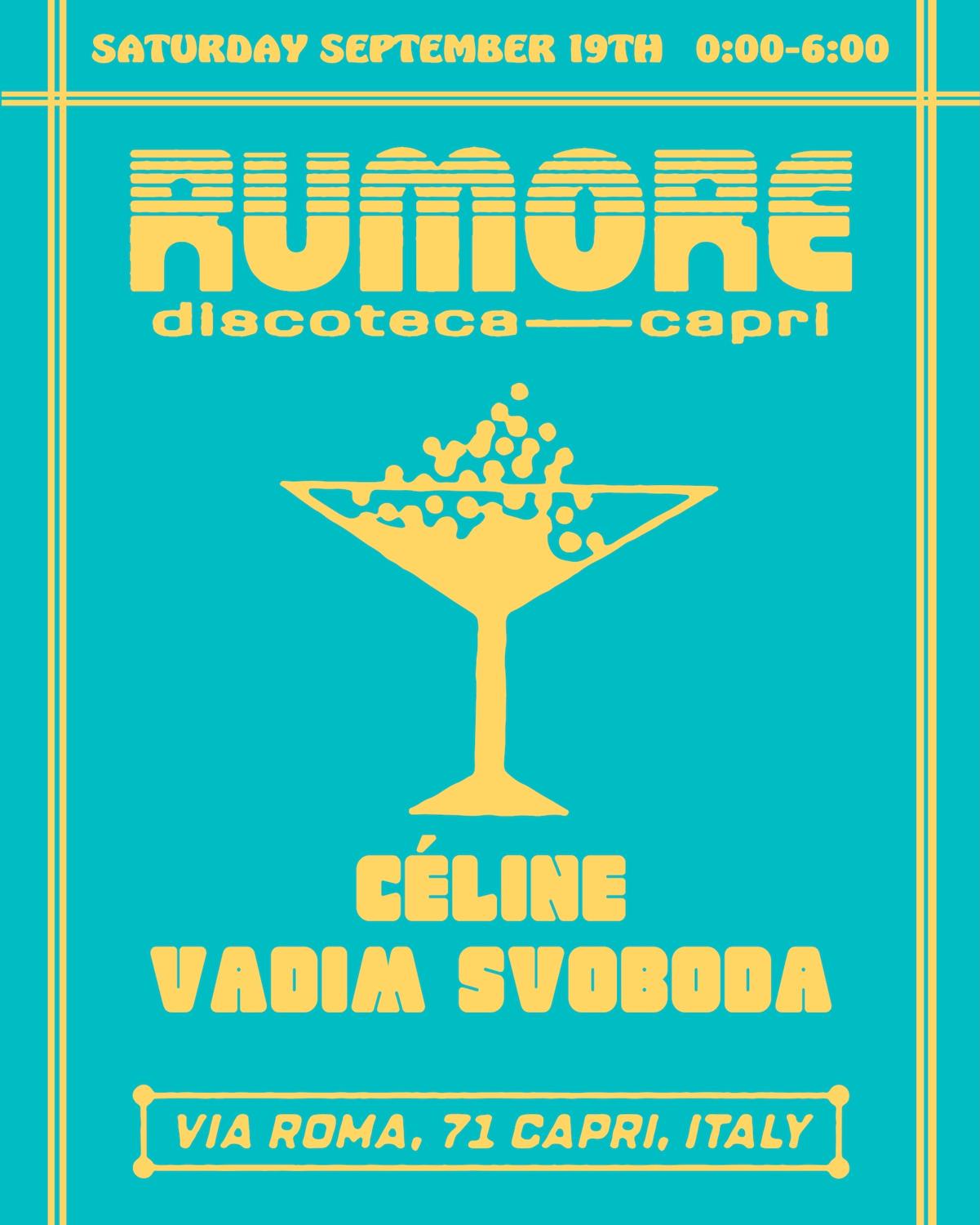 Rumore Season 26 Party N°44 W/ Céline & Vadim Svoboda