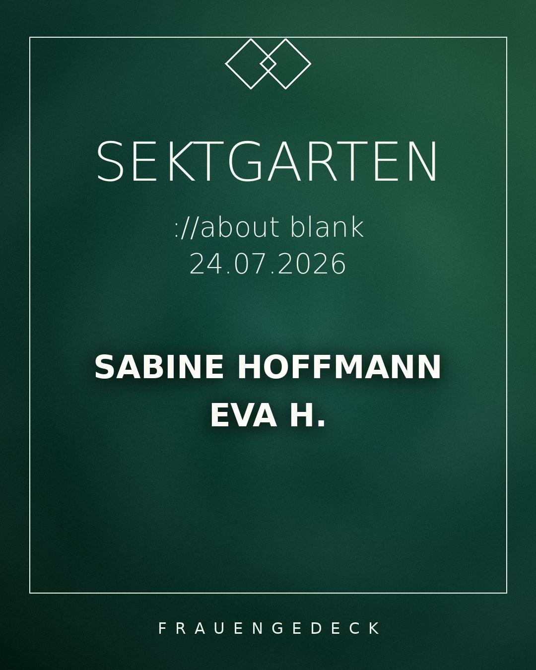 ://Sektgarten X Frauengedeck [Free Entry & Open Air]