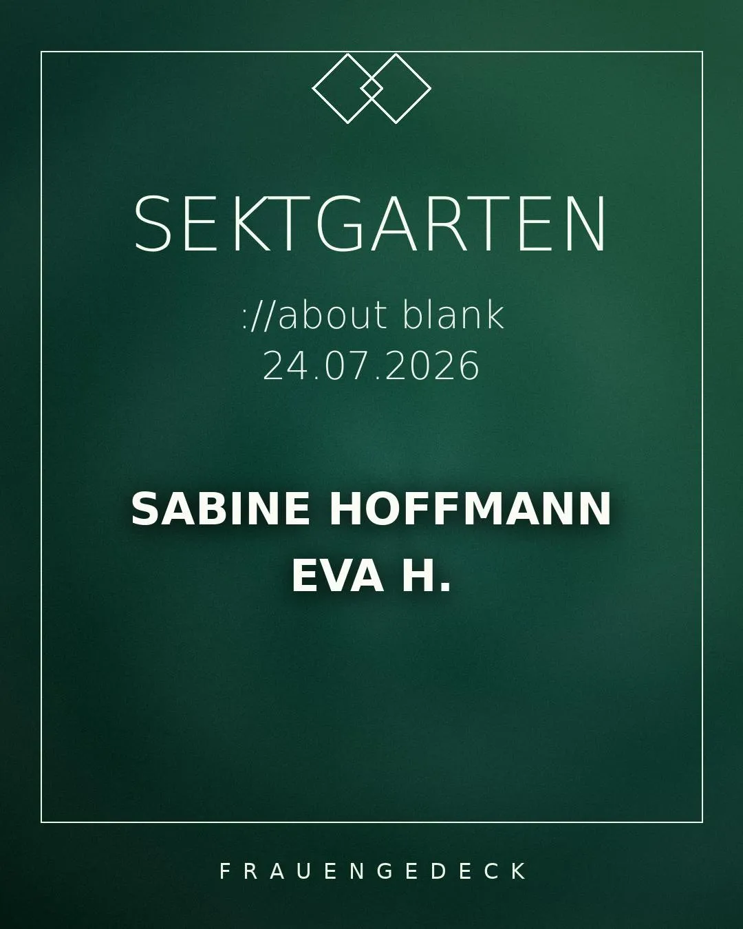 ://Sektgarten X Frauengedeck [Free Entry & Open Air]