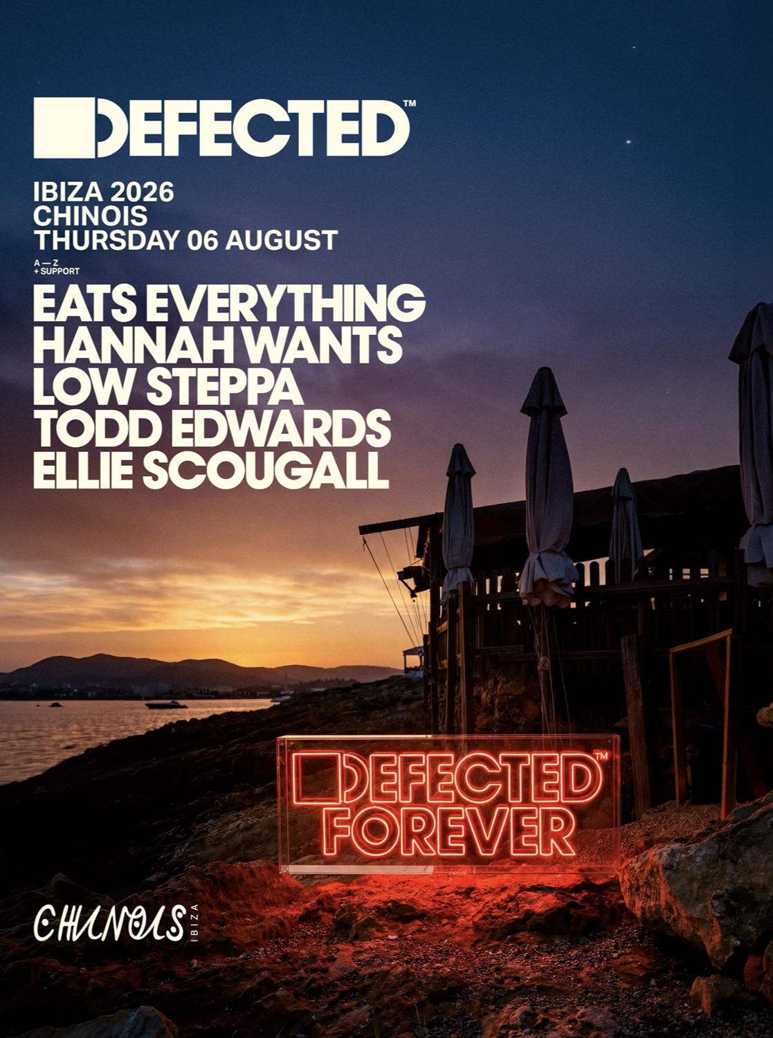 Defected: Eats Everything, Hannah Wants, Low Steppa, Ellie Scougall, Todd Edwards
