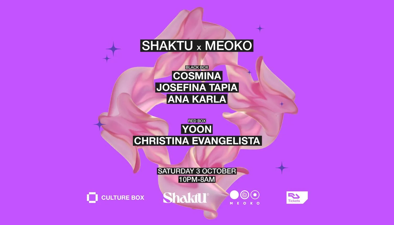 Shaktu & Meoko: Cosmina / Josefina Tapia / Ana Karla / Christina Evangelista / Yoon