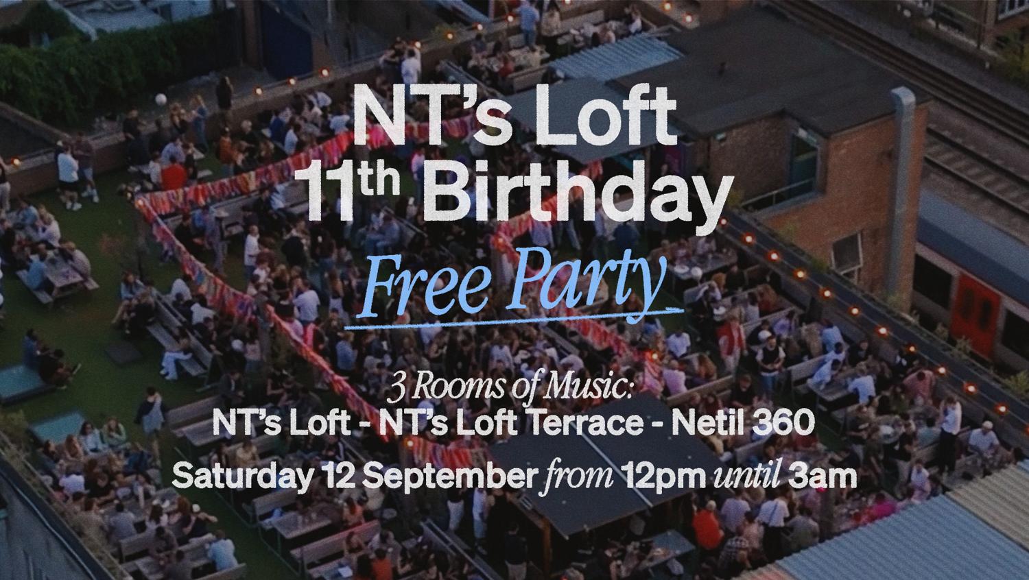 Nt'S Loft 11Th Birthday: Free Rooftop Party