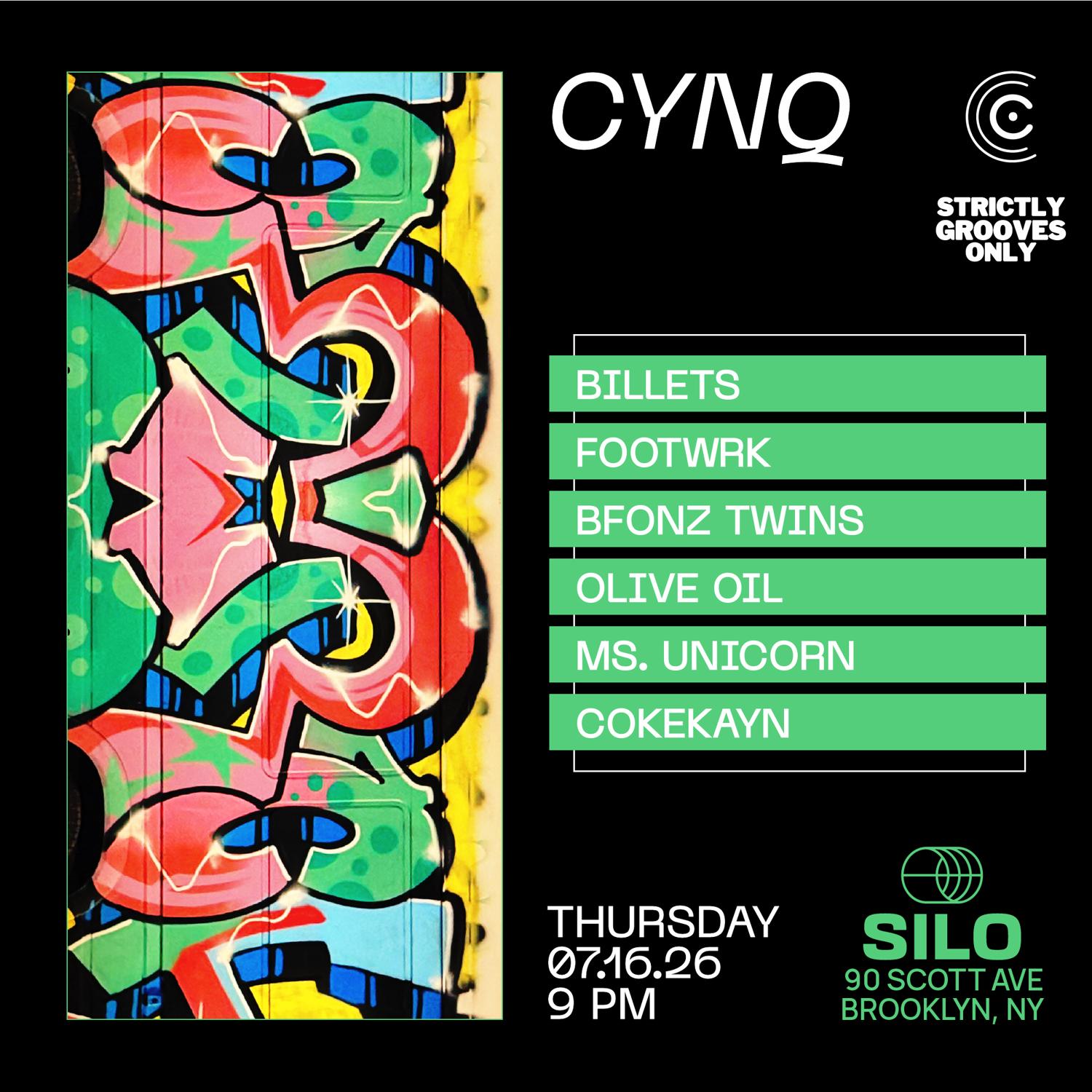 Cynq X Sgo (Main Room Event, Free With Rsvp)