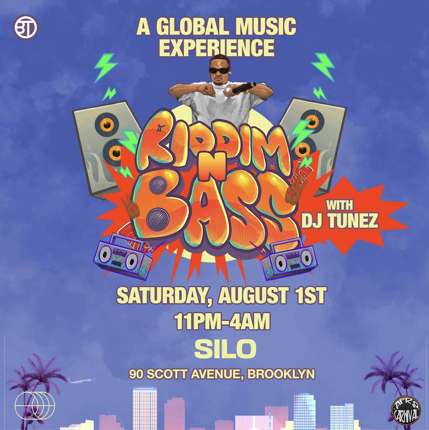 Afro Carnival Presents Riddim N' Bass With Dj Tunez & Ethan Tomas