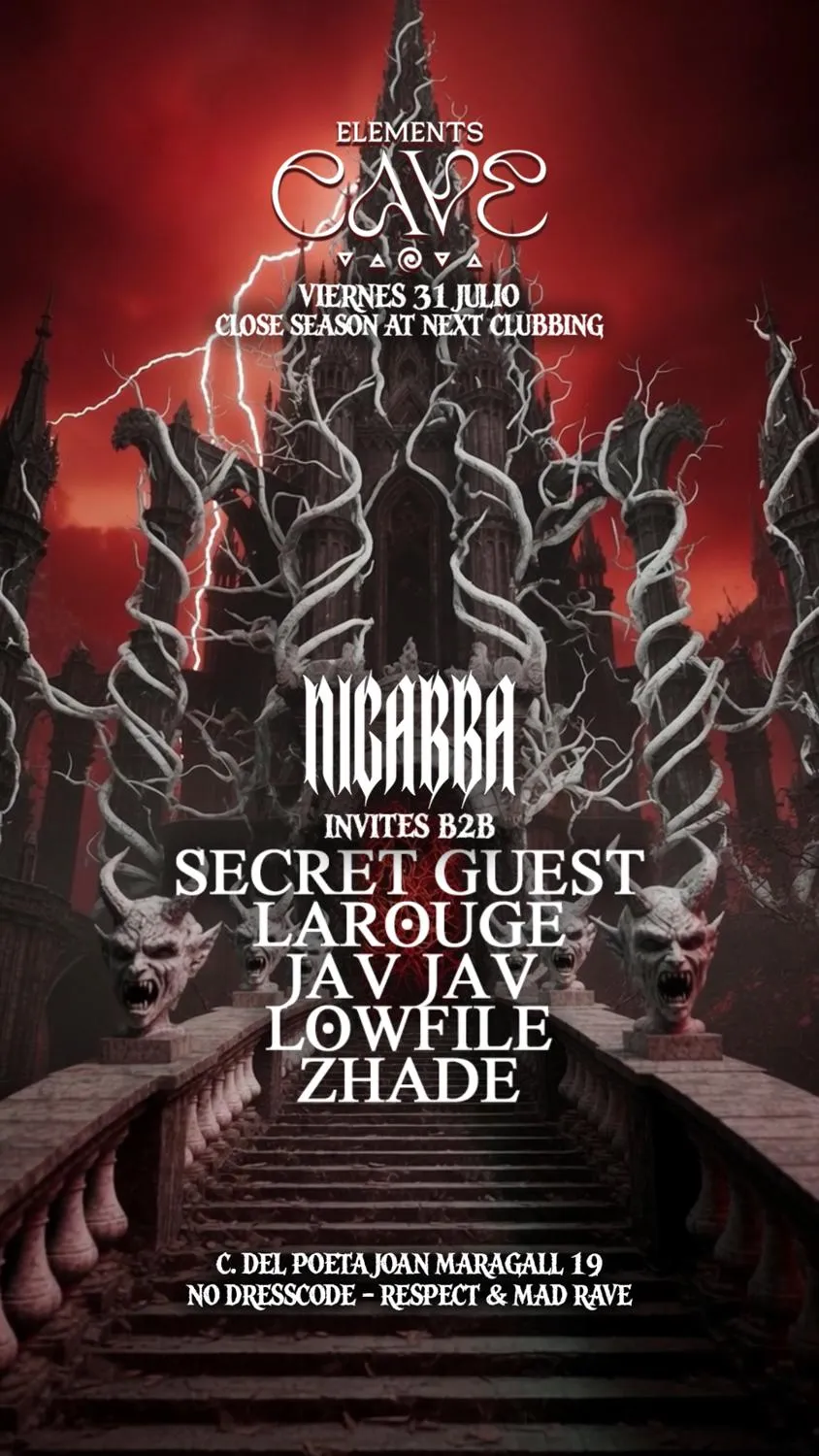 Elements Cave: Nigabba Invites - Close Season