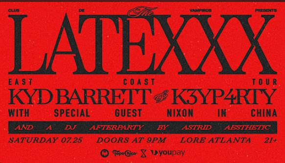 Club De Vampiros Presents... The Latexxx Tour W/ Kyd Barrett