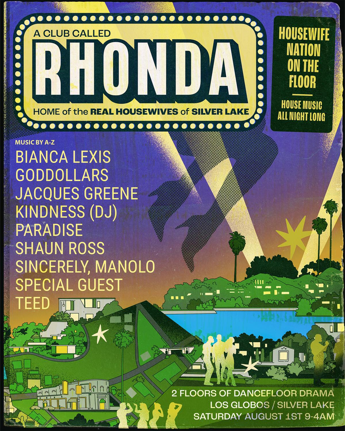 A Club Called Rhonda With Teed, Jacques Greene, Kindness (Dj), Shaun Ross & More