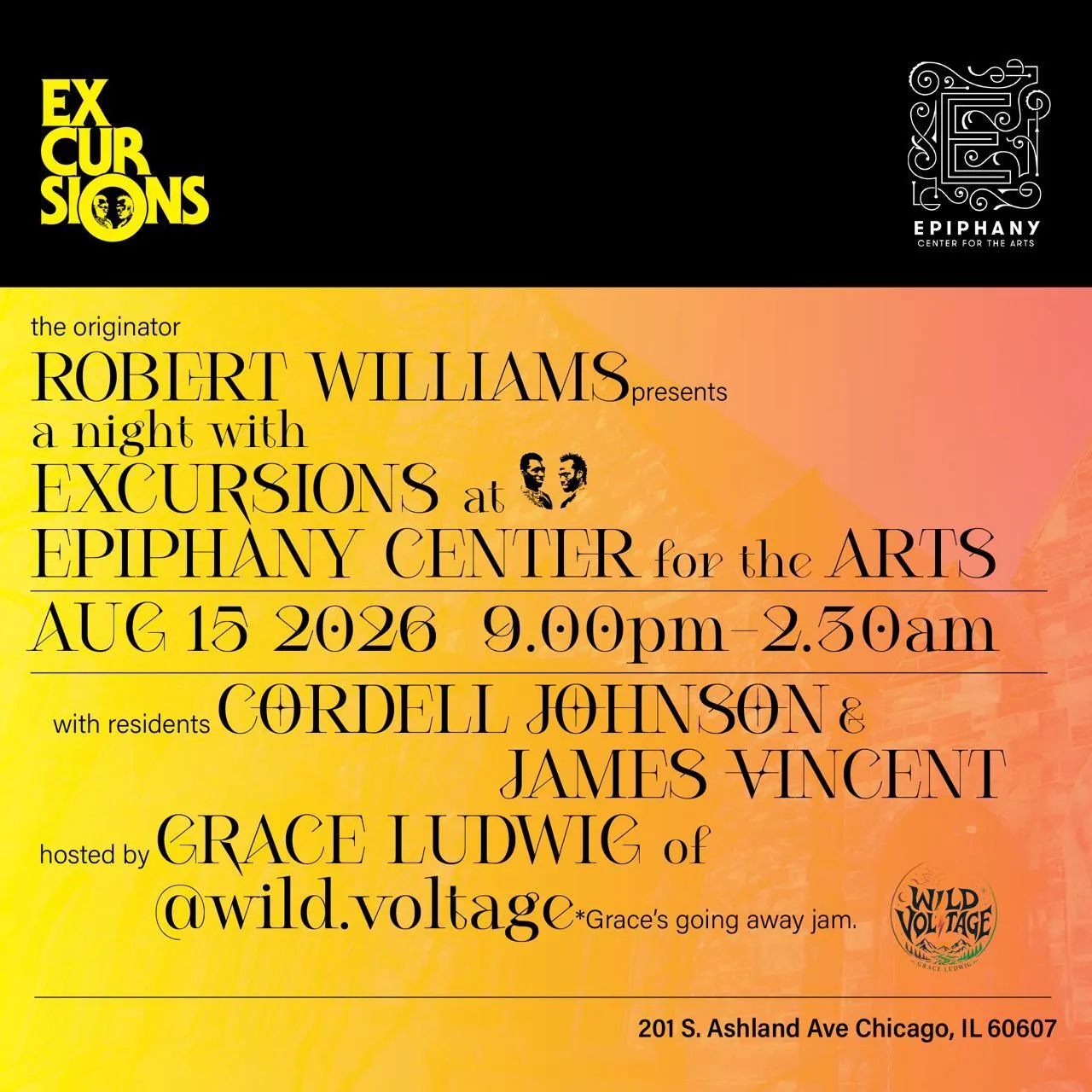 Robert Williams presents: A Night with Excursions