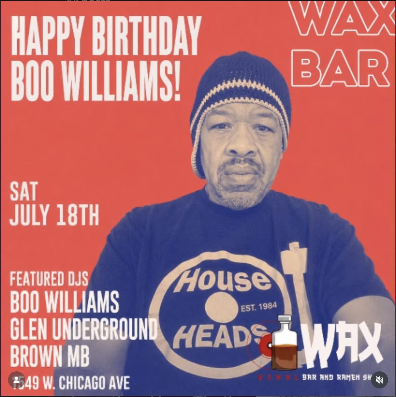 Happy Birthday Boo Williams