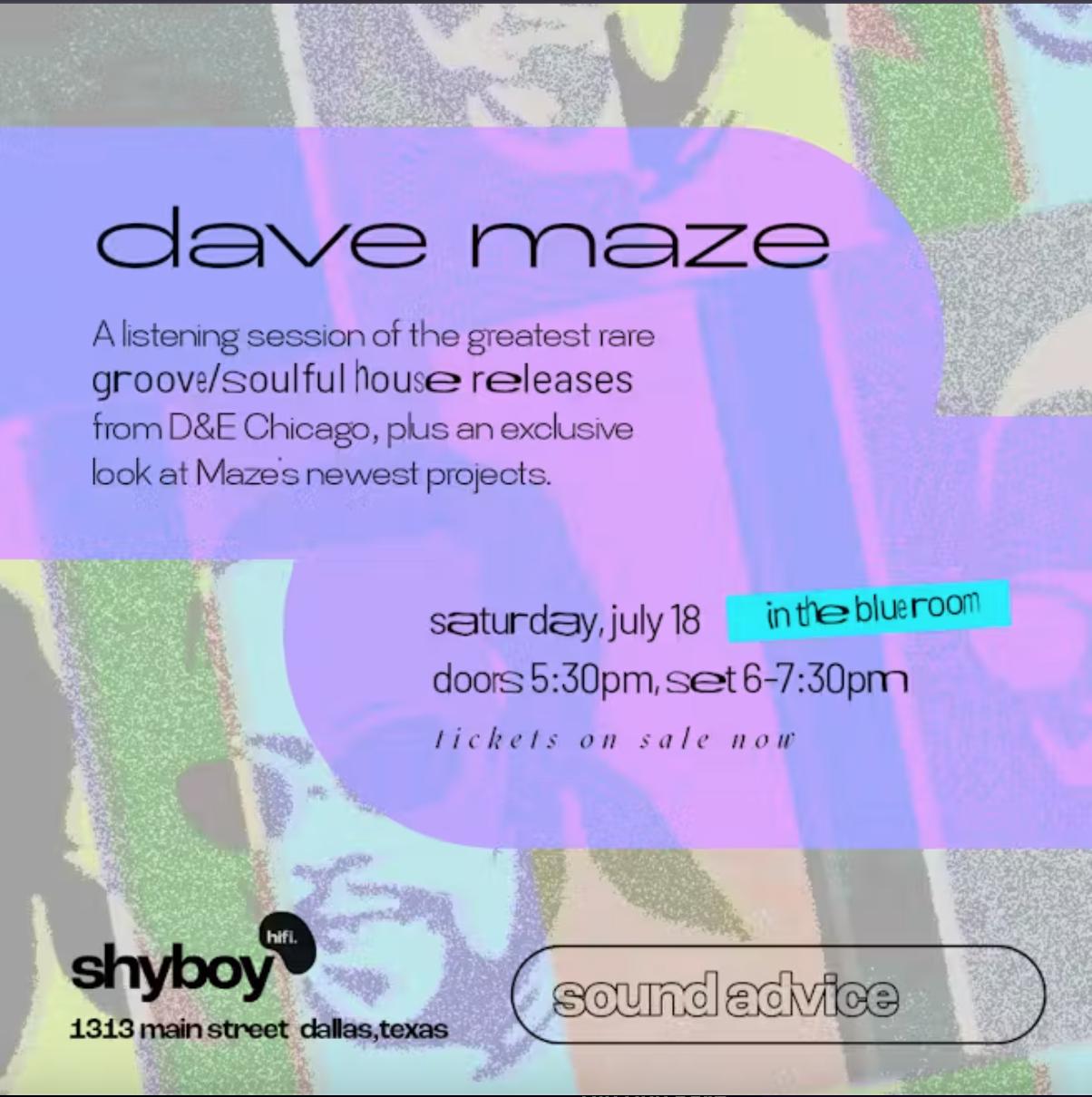 Sound Advice | Dave Maze