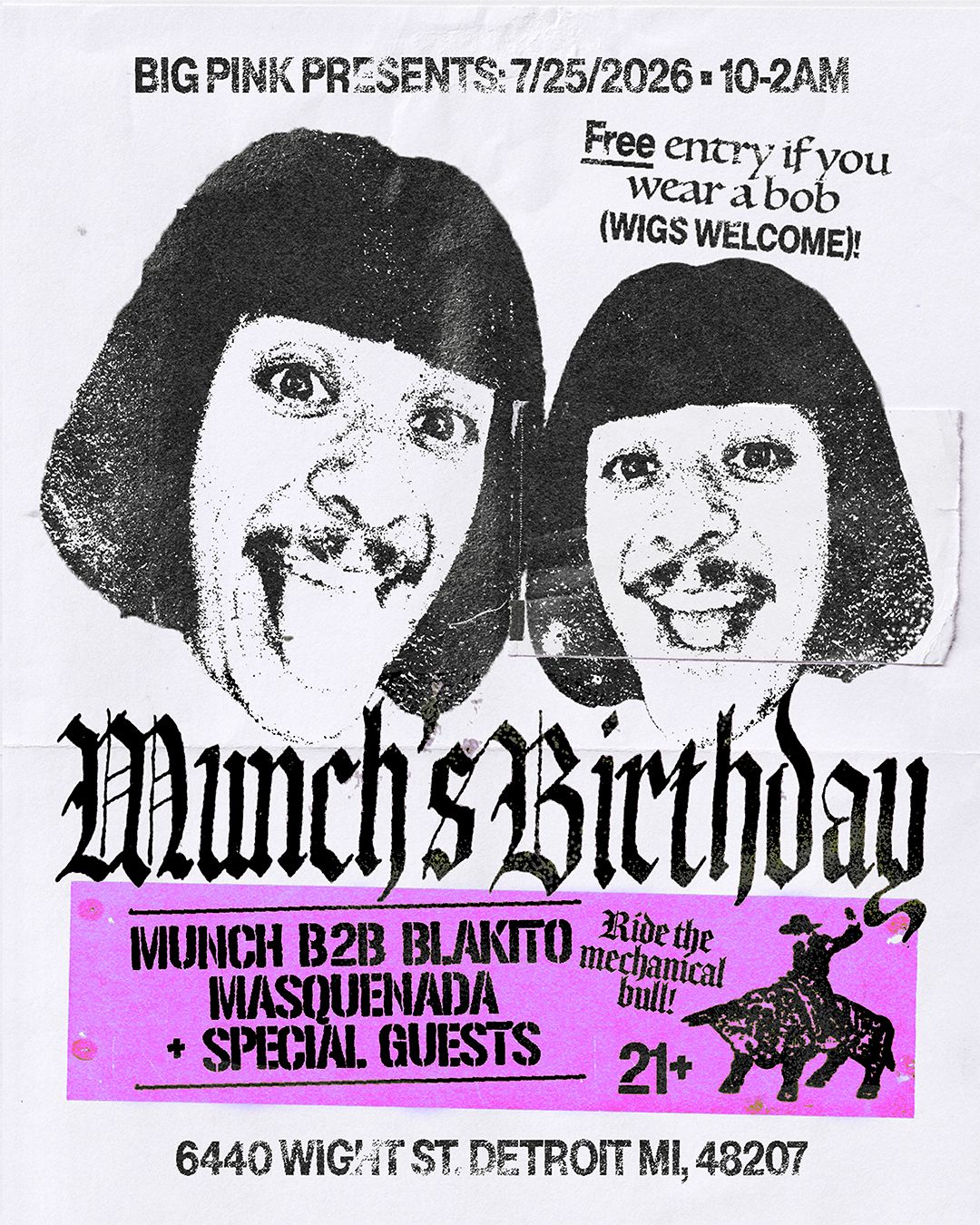 MUNCH'S BIRTHDAY PARTY (HIPHOP NIGHT) + SPECIAL GUESTS