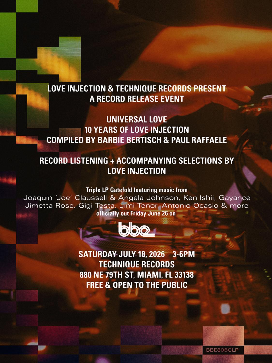 Universal Love: 10 Years Of Love Injection Compilation Release [Miami]