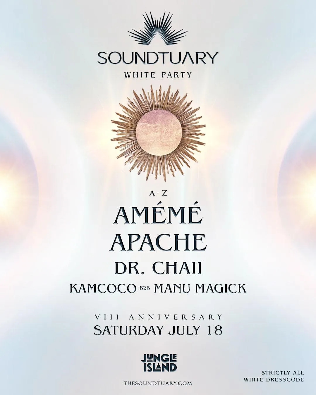Soundtuary White Party - Viii Anniversary W/ Ameme & Apache