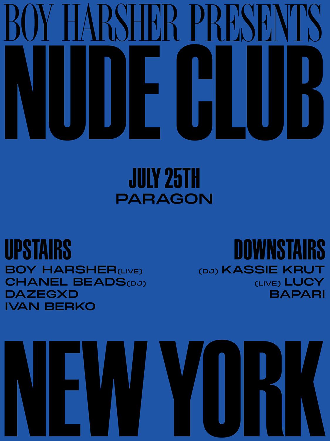 Boy Harsher Presents: Nude Club