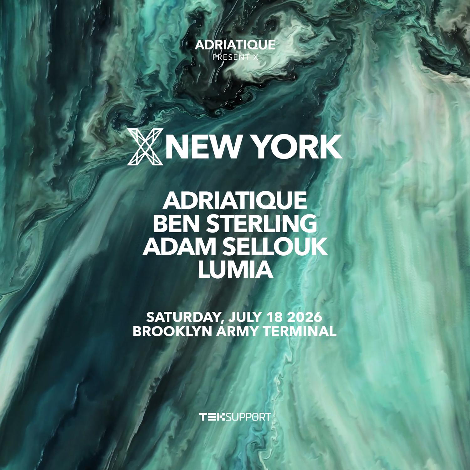 Teksupport: Adriatique Present X
