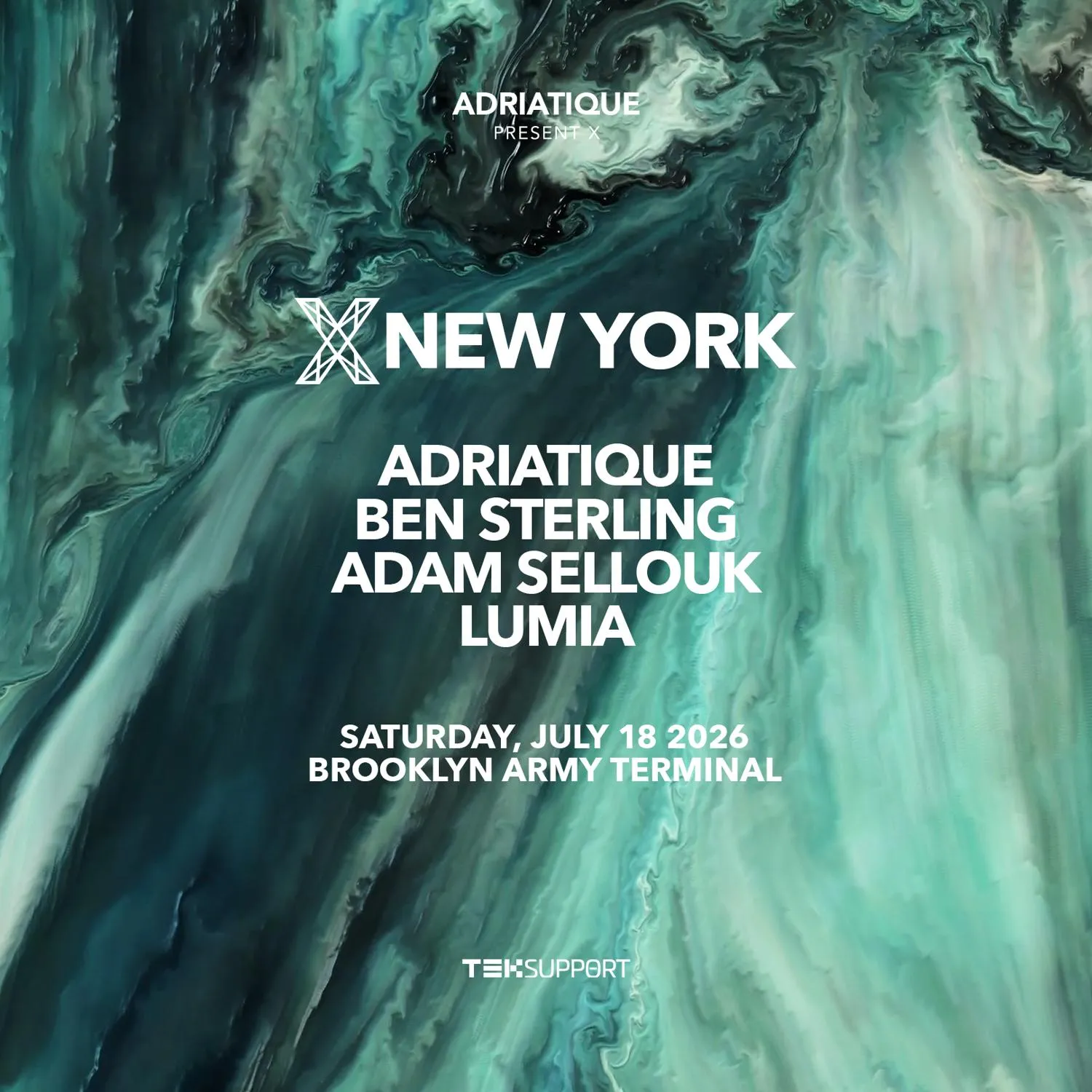 Teksupport: Adriatique Present X