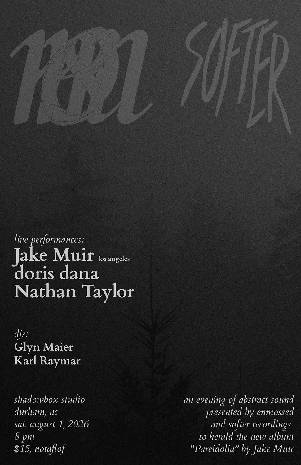 Enmossed + Softer Recordings Present: Jake Muir