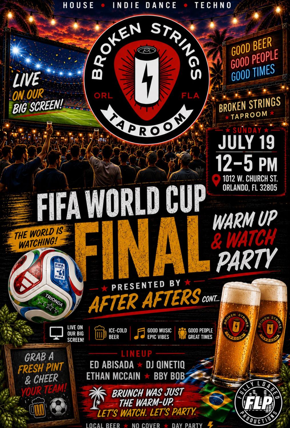 World Cup Final Warm Up & Watch Party