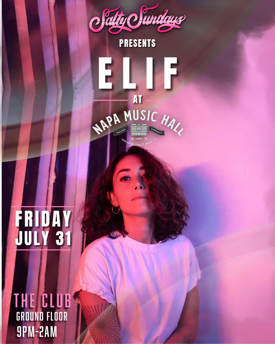 Elif - Salty Residency @ Napa Music Hall
