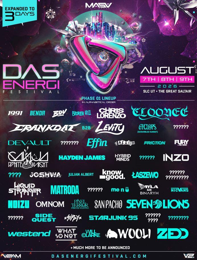 Das Energi Festival 2026 - Promo Code 'Ravefam'