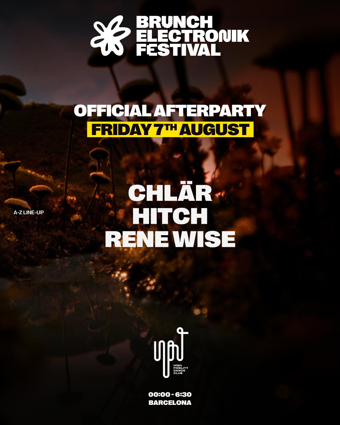 Friday - Input High Fidelity Club - Official Afterparty Brunch Electronik Festival W/ Rene Wise