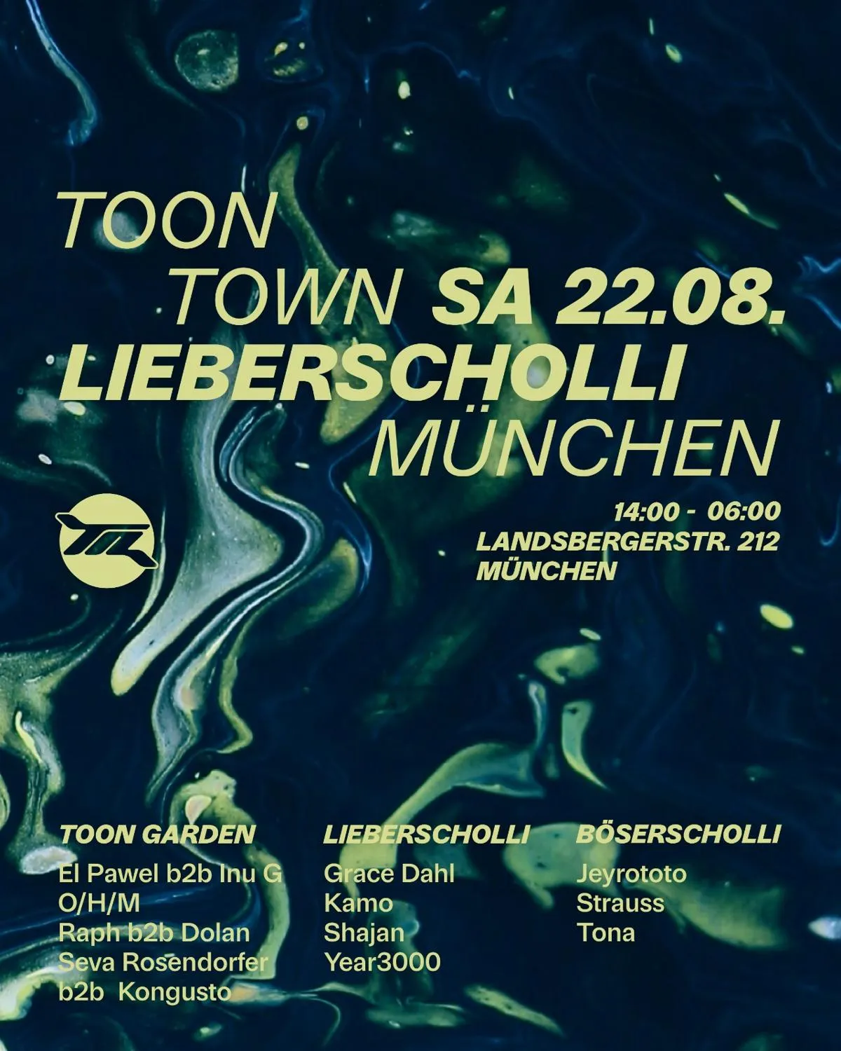 TOON TOWN RETURNS w. Grace Dahl (OPEN AIR & INDOOR)