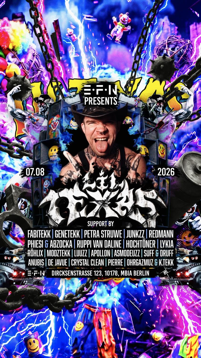 Efn Presents Lil Texas Support By Fabitekk • Genetekk • Petra Struwe • Redmann