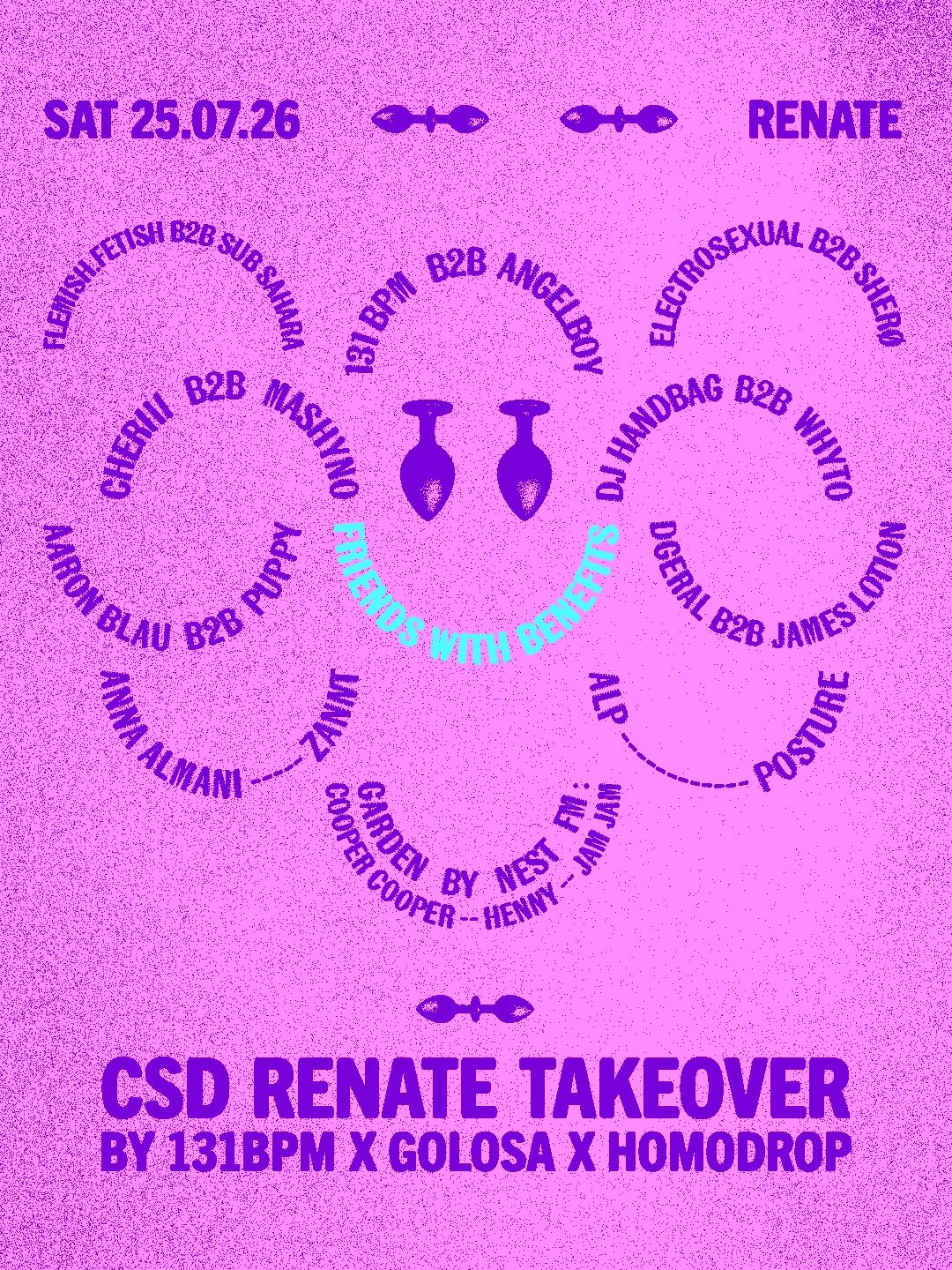 FRIENDS WITH BENEFITS (CSD takeover by 131BPM x Golosa x Homodrop) (Free Entry before 4PM)