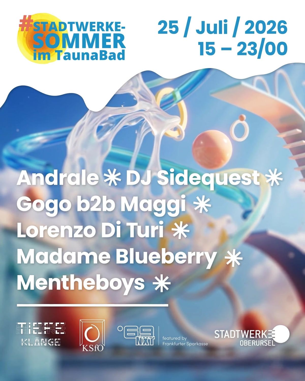 Schwimmbadrave - #Stadtwerke-Sommer im Taunabad
