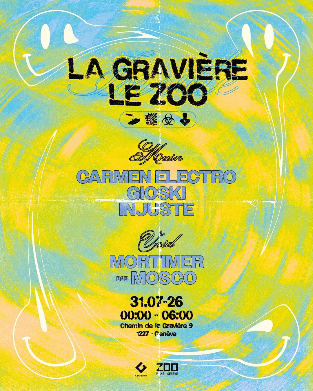 Le Zoo Takeover: Carmen Electro + Injuste + Gioski + Mortimer B2B Mosco