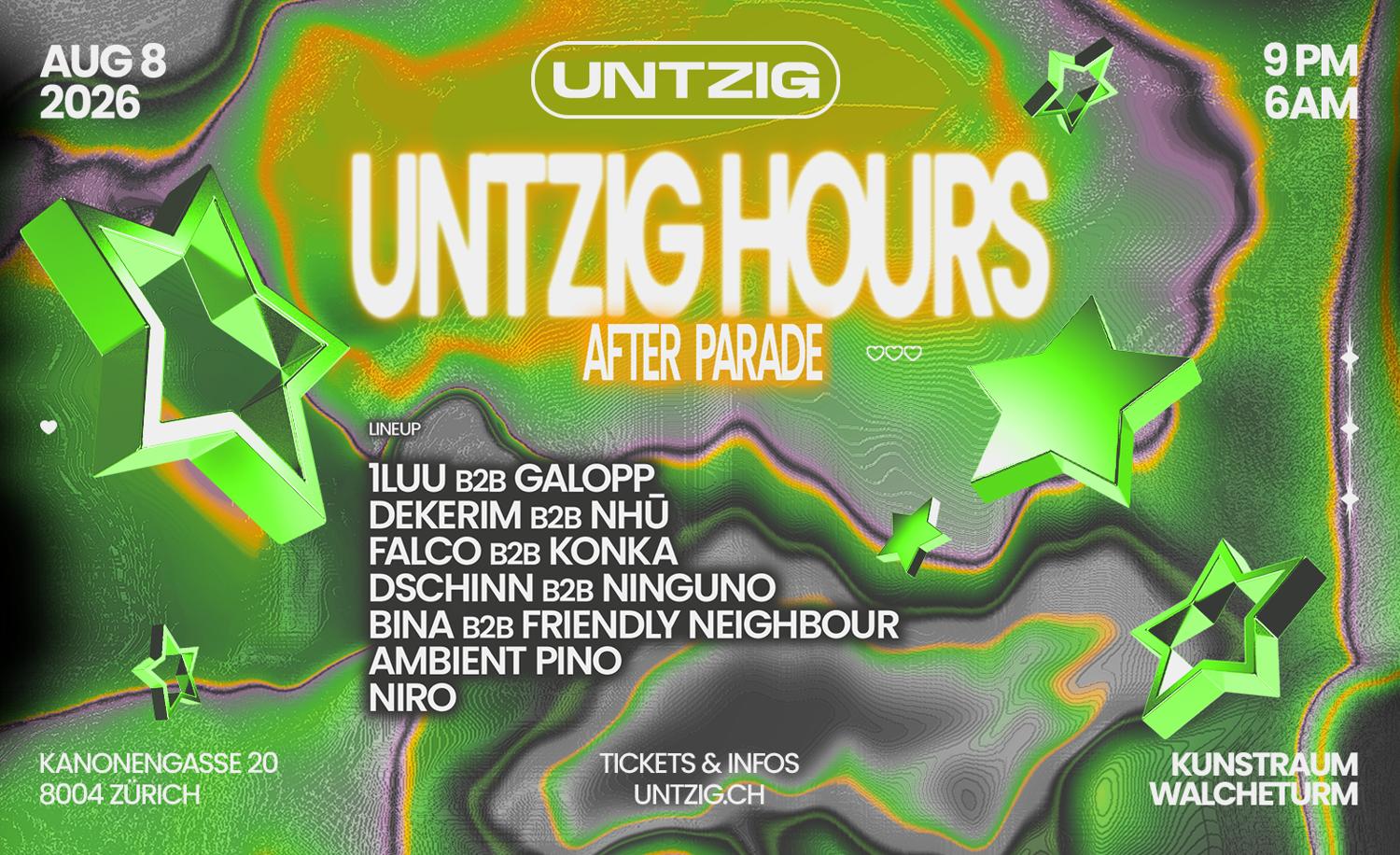 Untzig Hours - Streetparade Afterparty