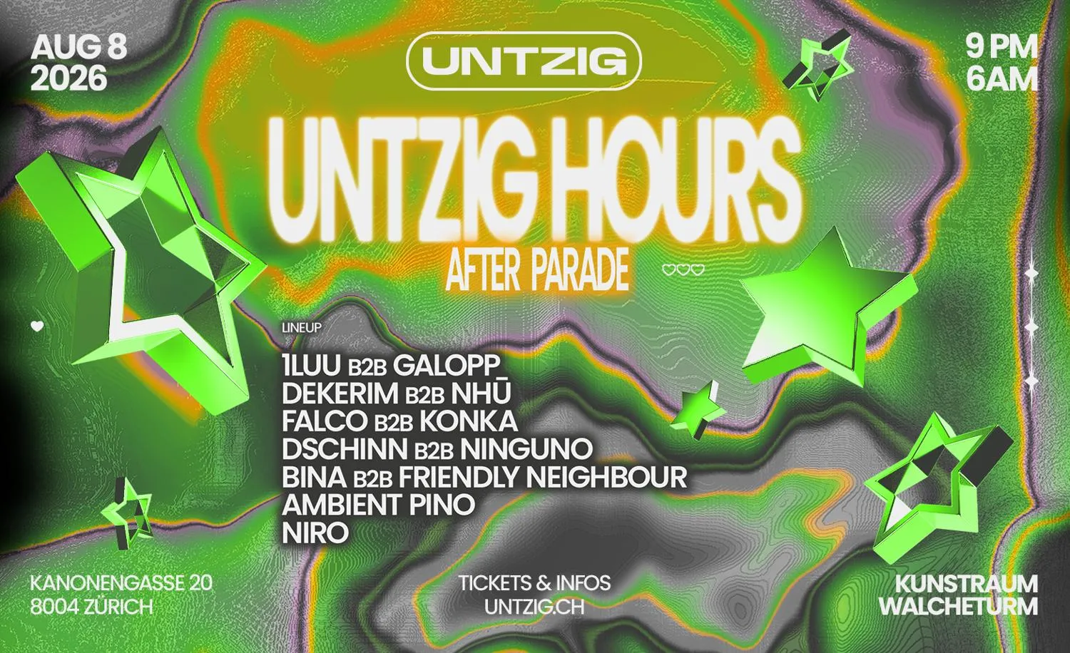 Untzig Hours - Streetparade Afterparty