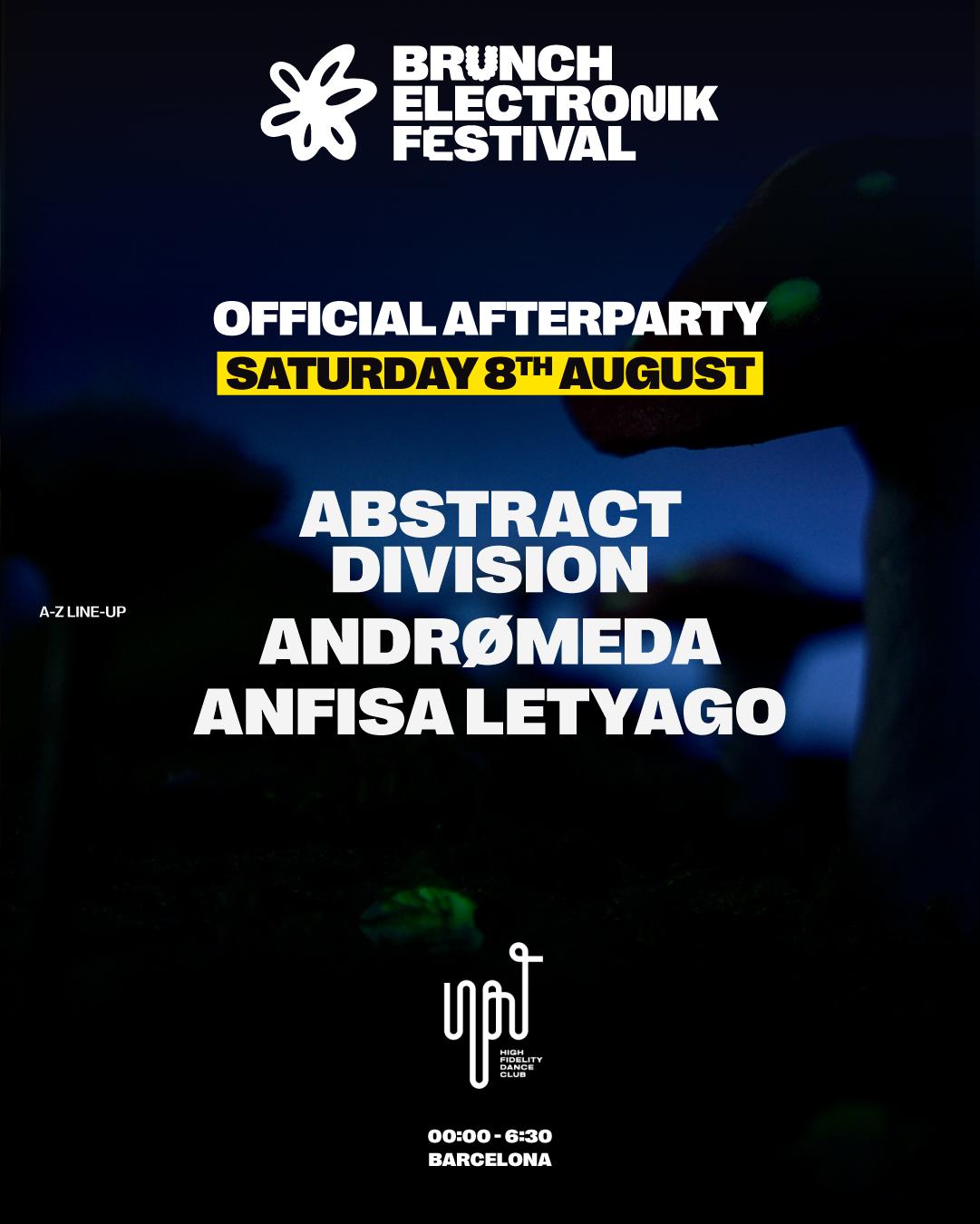Saturday - Input High Fidelity Club - Afterparty Brunch Electronik Festival W/ Anfisa Letyago