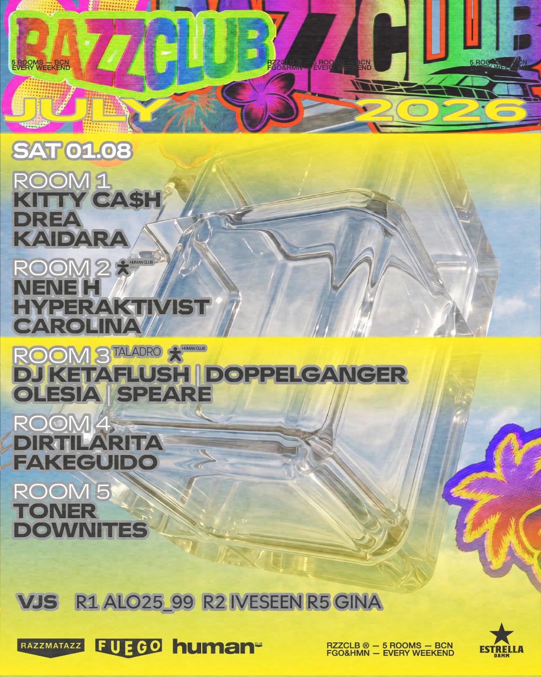 Razzclubs: Kitty Ca$H + Drea + Nene H + Hyperaktivist + Olesia