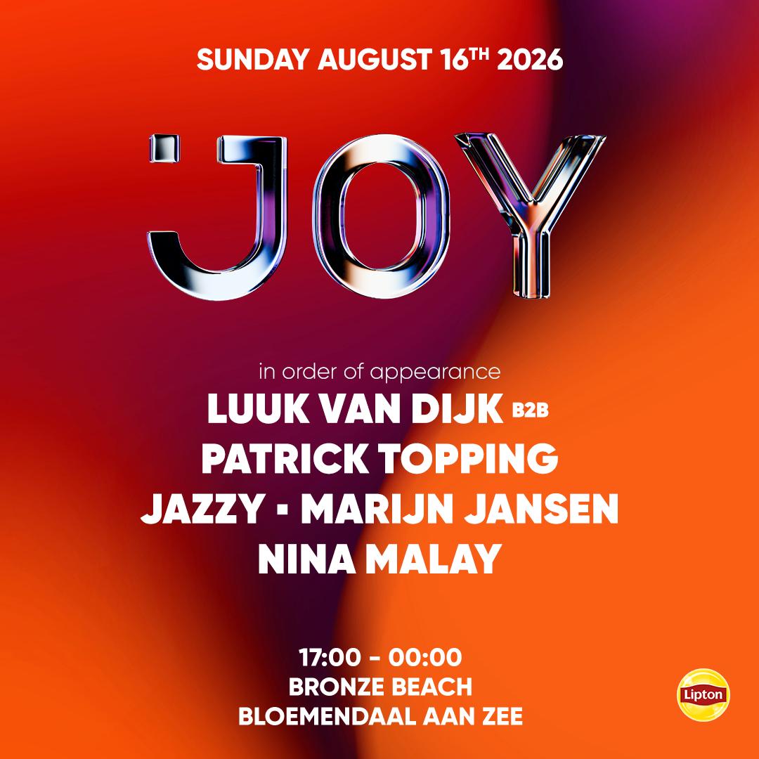 Joy With Luuk Van Dijk, Patrick Topping & Jazzy