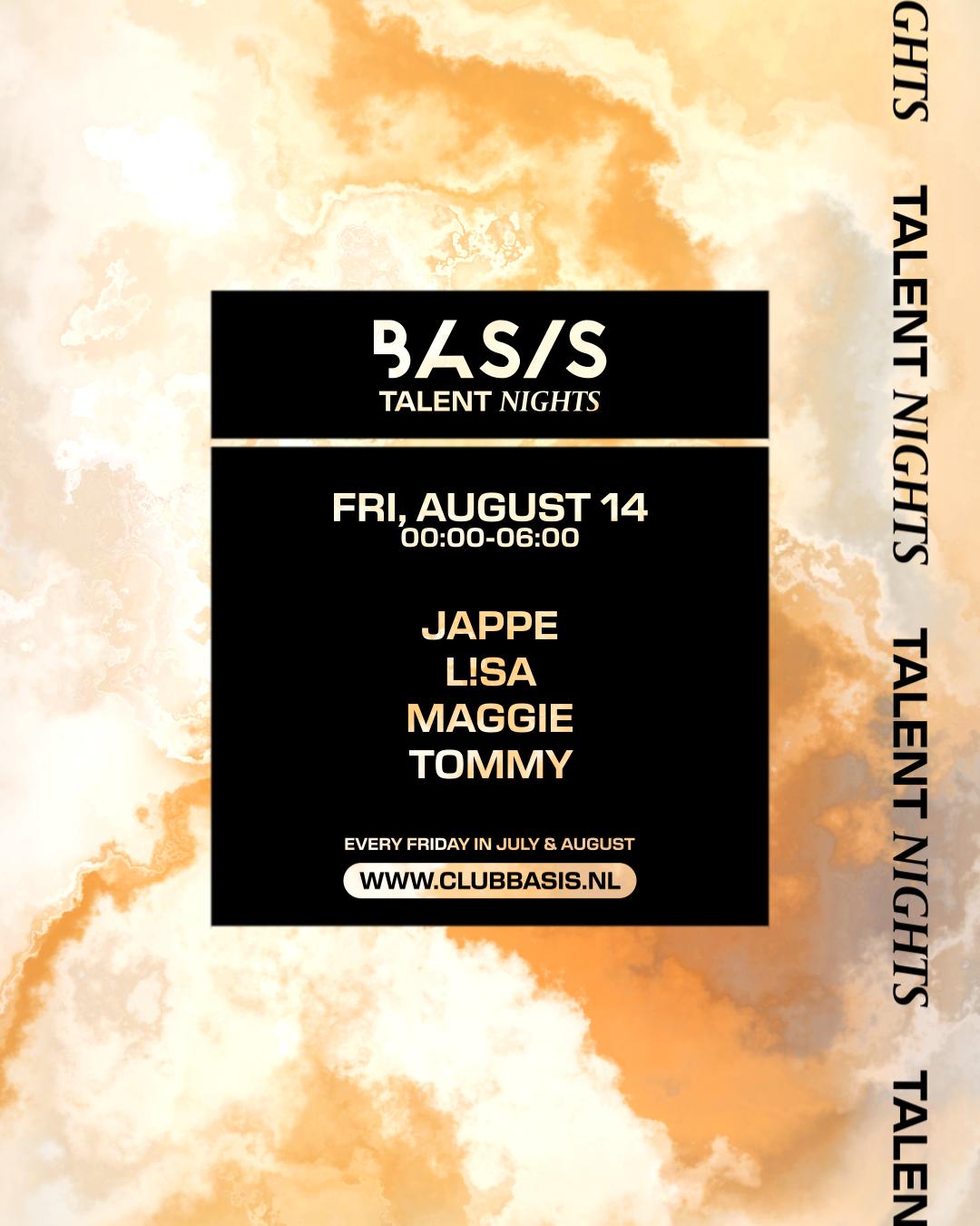 Basis Talent Night/ Jappe/ L!Sa/ Maggie/ Tommy