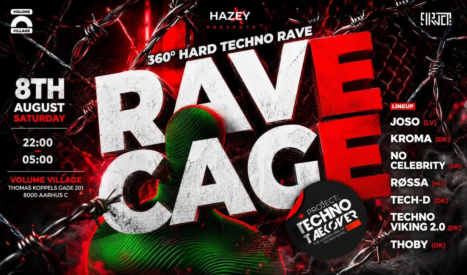 Project: Techno Tækøver – Rave Cage #2