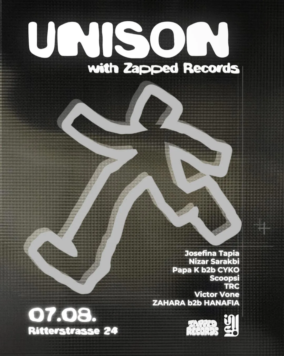 Unison With Zapped Records, Nizar Sarakbi, Josefina Tapia