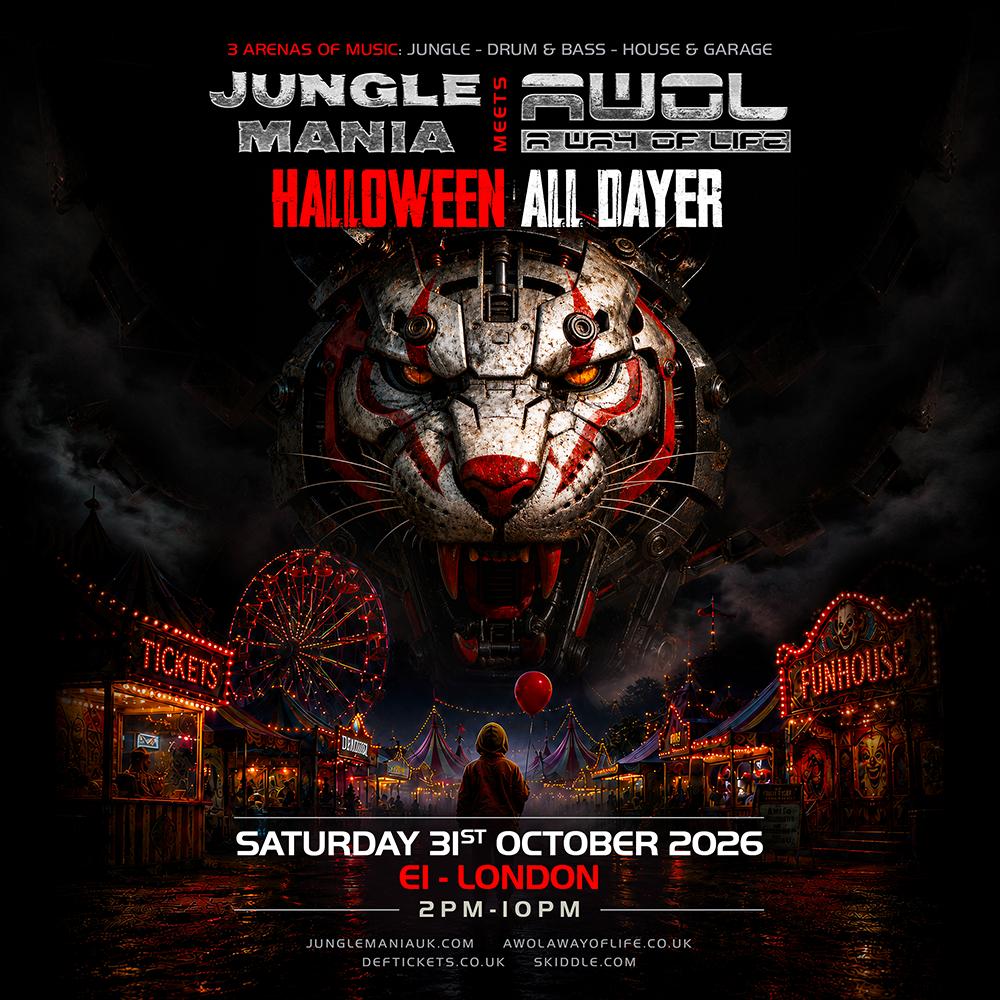 Jungle Mania Meets Awol Halloween - London
